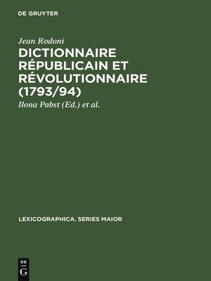 cover image of Dictionnaire Républicain et Révolutionnaire (1793/94)